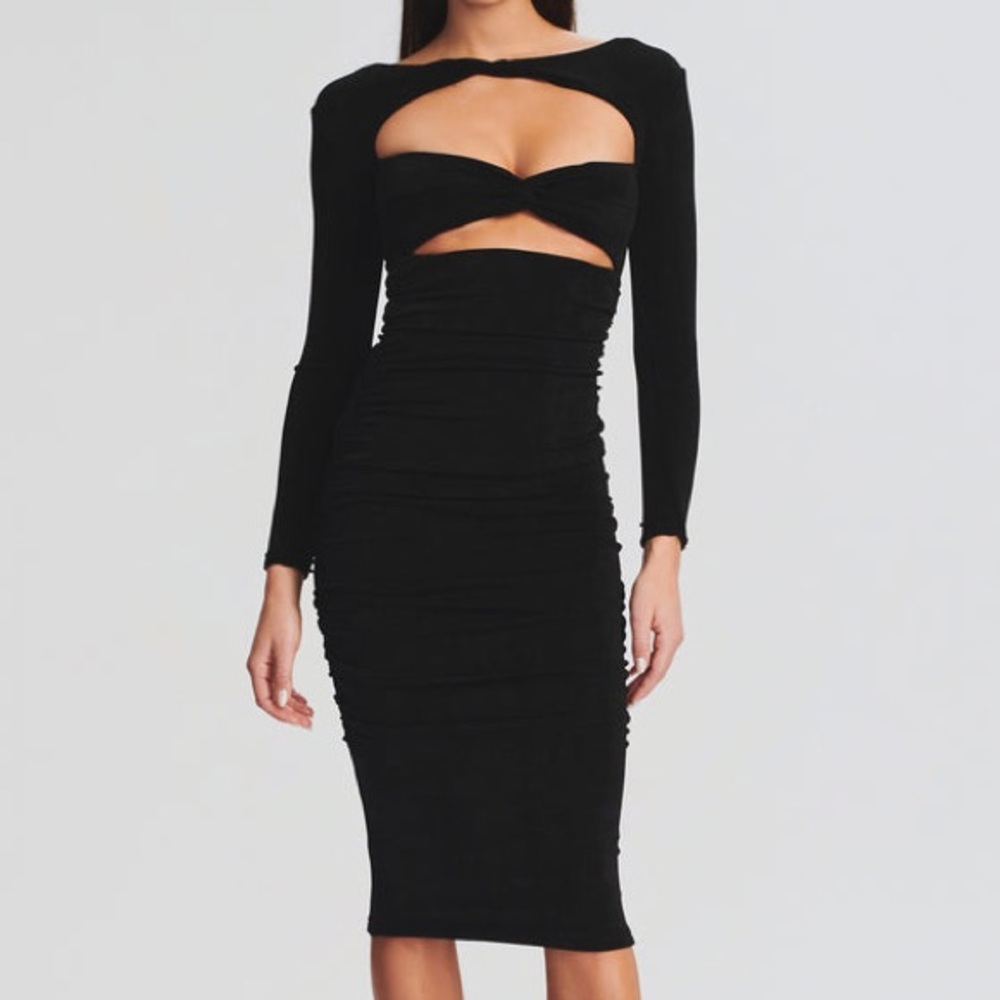 SER.O.YA | Eden Dress | Elegant Black Cut-Out Dress